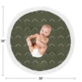 thumbnail image 4 of Sweet Jojo Designs Hunter Green Boho Arrow Boy or Girl Baby Playmat Tummy Time Infant Play Mat - White Bohemian Woodland Tribal Southwest Chevron Geometric Herringbone Woodland, 4 of 4