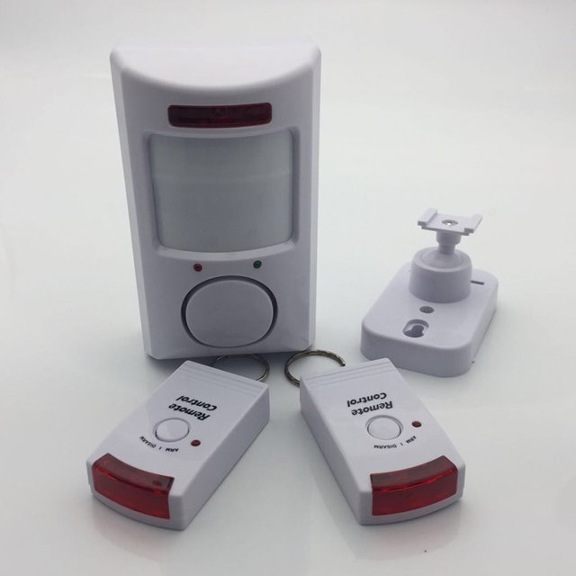 Wireless Motion Sensor Alarm Security Detector Indoor Outdoor Wall Alert System