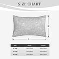thumbnail image 6 of Bingfone Silver Glitter Standard Size Pillowcase, Long Staple Pure Cotton Envelope Closure Pillow Cover,14"X20", 6 of 9
