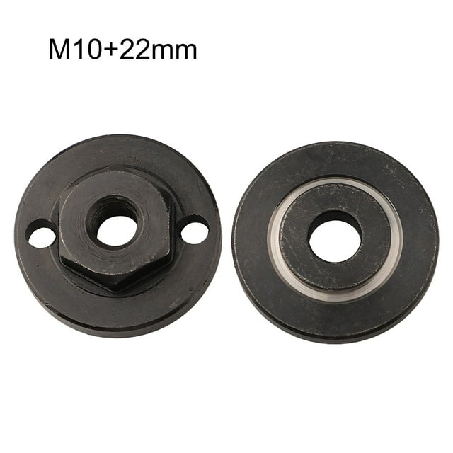 BTOER 4pcs/Set M10 Thread Replacement Angle Grinder Metal Pressure Plate Outer Flange Nut Set Tools For Angle Grinder 20/22/22.2mm
