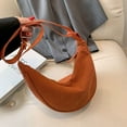 thumbnail image 6 of Women's Stylish Corduroy Crossbody Bag Lightweight Shoulder Messenger Purse Compact Dumpling Design Durable Canvas Casual Handbag, 6 of 6