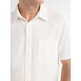 thumbnail image 5 of Free Assembly Men's Waffle Knit Button-Up Shirt with Short Sleeves, Sizes XS-3XL, 5 of 5