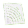 thumbnail image 1 of Règle de Coupe de Cercle de Courtepointe, Modèle de Règle de Tissu de Coupe de 8 Pouces Transparent Précis pour Application Fusible, 1 of 8