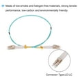 thumbnail image 4 of Uxcell 0.5 Meters 1.6Ft Fiber Patch Cable Multimode LC-LC OM3 LSZH Fiber Optic Jumper Green For Network Transceiver,5Pcs, 4 of 6