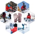 thumbnail image 5 of Waterproof & Windproof Winter, Touchscreen Thermal Gloves for Cold Weather, Ski Snowboard Work Gloves with, 5 of 5