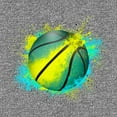 thumbnail image 2 of Boy's Lost Gods Paint Splatter Basketball  Performance Graphic Tee Charcoal Heather Small, 2 of 4