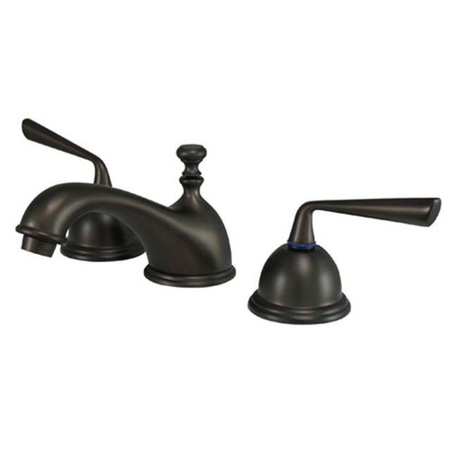 Two Handle 8 in. to 16 in. Widespread Lavatory Faucet with Brass Pop-up