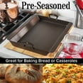 thumbnail image 5 of Classic Cuisine Iron Roasting Pan - Pre-Seasoned Roaster Pan with Handles, 5 of 7