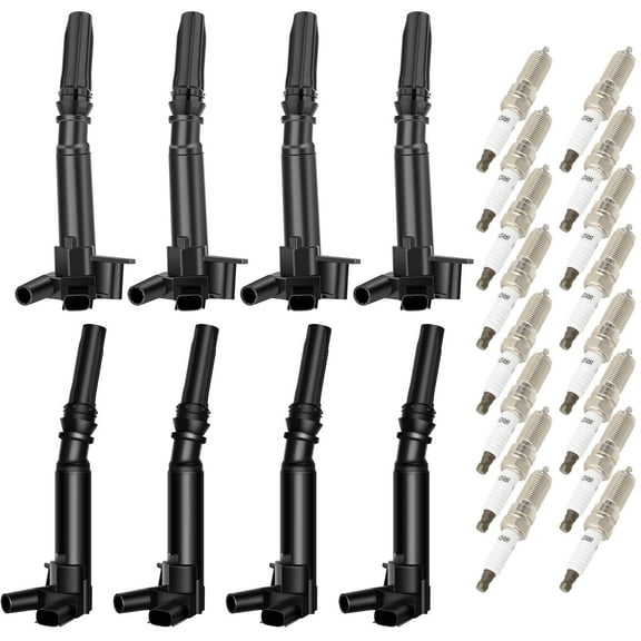 ECCPP UF631 8 ignition coils with 16 iridium Spark Plugs for ford for F-150 F-250 F-350 6.2L AL3Z12029B UF-639 DG526