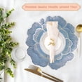 thumbnail image 3 of Evlmd Placemats Set of 4， Round Rose Flowers Placemats，15" Heat Resistant Non-Slip Table Mats for Dining, Wedding, Party, Kitchen Decoration, 3 of 6