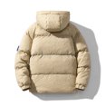 thumbnail image 4 of Vedolay Mens Parkas Winter Warm Jacket Waterproof Rain Zip Parka Overcoats Jacket Khaki,L, 4 of 5