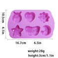 thumbnail image 2 of 2 uds. De bandejas de silicona con forma de insecto, moldes para hornear pasteles con forma de mariquita de mariposa 3D de 6 cavidades, moldes para galletas y magdalenas hechos a mano con ja, 2 of 5