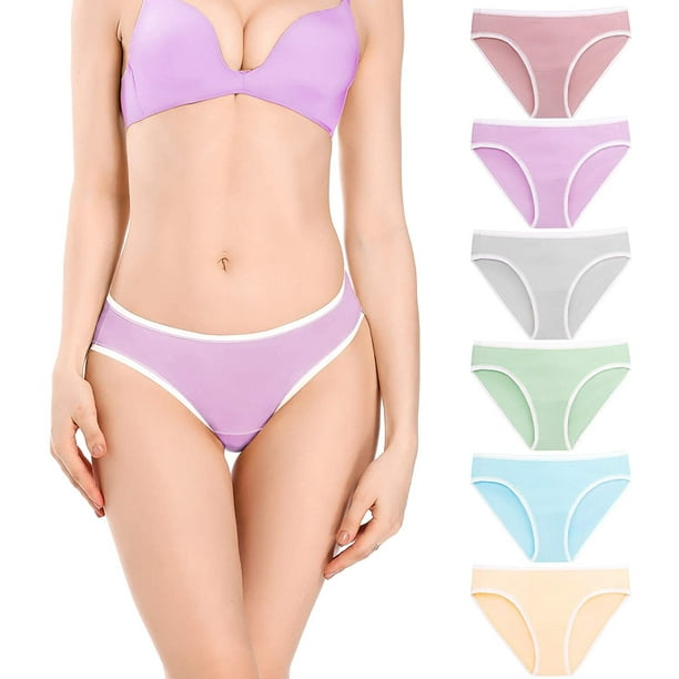 Jockey Women's Underwear Elance Bikini - 6 Pack, Light, 5 at  Women's  Clothing store