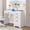 White, variant on 4 EVER WINNER White Home Office Computer Desk with 4 Drawers & Hutch, Modern Wood Study Writing Table for Bedroom, Home Office Furniture with Ample Storage Space