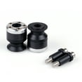thumbnail image 3 of Universal Motorcycle CNC Carbon Fiber 8mm Swingarm Sliders Spools Silver, 3 of 3