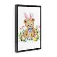 thumbnail image 2 of Stupell Industries Eclectic Springy Easter Teddy Bear Black Floating Frame Canvas Art, 21 x 31, by Amy Hall, 2 of 8