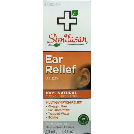 Similasan Ear Relief Ear Drops 10 mL (Pack of 2) (Best Over The Counter Ear Drops For Pain)