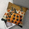thumbnail image 7 of Halloween Trick or Treat Decorative Throw Pillow Covers  Spooky Pumpkin Truck Spider Web Bat Porch Patio Outdoor Pillowcase, Polka Dot Stripes Holiday Cushion Case Home Decor, 7 of 7