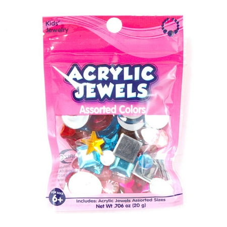 Kids Craft Acrylic Stones, 20 g Assortment