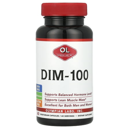 Olympian Labs DIM-100 Vegetarian Capsules, 60 count