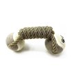 thumbnail image 5 of nipocaio Cotton Rope Tennis Dumbbell Dog Toy Molar Dog Rope Knot Toy Ball 1 Piece Gray, 5 of 5