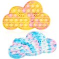 thumbnail image 2 of Big Pop Game Fidget Toy, Rainbow Chess Board Popper Fidget Sensory Toy, Silicone Large Stress Relief Toy Brain Training Board Game to Play with Friends, 2 of 7