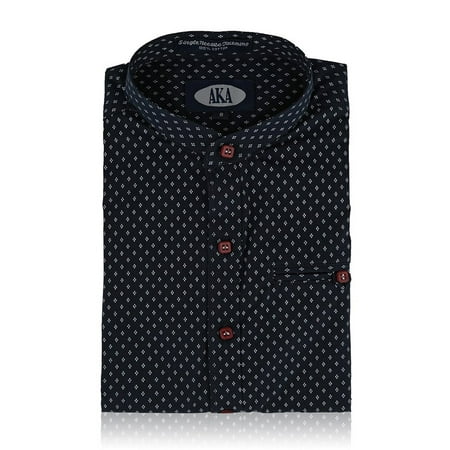 

AKA Boys Printed Mandarin Collar Shirt Long Sleeve/Short sleeve