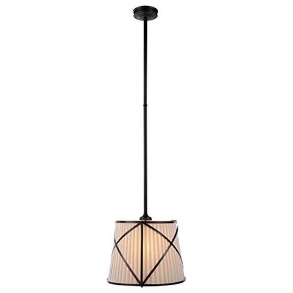 Elegant Lighting Monroe 34" Metal & Crystal LED Seven Ring Chandelier in Black