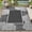 PR01-Light Gray, variant on SIXHOME Outdoor Rug 5'x8' Waterproof Reversible Patio Rug Floral Border Plastic Straw Indoor Outdoor Rug for RV Camping Garden Picnic Beach Deck Backyard Porch Decor Dark Grey and White