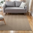 thumbnail image 2 of TOWN & COUNTRY BASICS Pax Herringbone Textured Solid Everwash® Washable Area Rug, Low Pile, Non-Slip Backing, Easy Clean Pet & Family Friendly Rug, Brown, 7'10"x10'2", 2 of 14