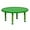 Green, variant on 33" Round Natural Plastic Height Adjustable Activity Table - School Table for 4