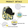 thumbnail image 4 of "Charming Sunflower & Wildflowers Printed Backpack - Women's Stylish Laptop Bag for Work & School, Lightweight Yet Durable with Organized Compartments, Beautiful Floral Gift for Students", 4 of 6