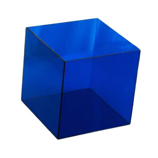 Vitrina transparente organizador de almacenamiento contenedor expositor para muñecas Azul