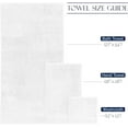 thumbnail image 3 of 6-Piece Fade Resistant Bath towel, Hand and Washcloth Set - Cotton, White, 3 of 7