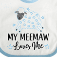 thumbnail image 4 of Inktastic My Meemaw Loves Me Lamb Boys or Girls Baby Bib, 4 of 4