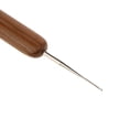 thumbnail image 4 of HILABEE 5 Pieces Crochet Latch Hook Skill Needle For Dreadlocks Hair Bamboo Handle 0.75mm, 4 of 5