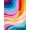 Rainbow Gradient, Pattern 5, variant on ODIKA 9'x12' Washable Area Rug Abstract Rainbow Waves Design Flow Dynamic Gradient with Seamless for Great Room, Indoor Concept, Large Living Low Pile, Flatwoven