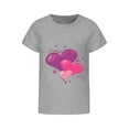thumbnail image 3 of ibiyuan Toddler Girl Shirts 6t Casual Short Sleeve Boys T Shirts Girls Heart Bow Girls Tops Size 6 Crewneck Basic Tees Y2k Birthday Gifts Kids Clothing,12-13 Years, 3 of 5