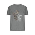thumbnail image 1 of Camisetas de Verano de Mujer Pequeña Flor Impresa Cuello Redondo Manga Corta Superior, Verano Superior de las Mujeres, 1 of 8