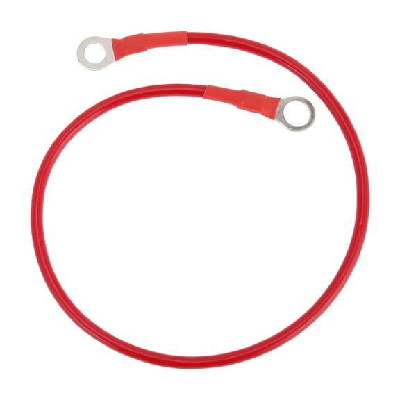 1 Pcs Battery Inverter Cable 10 AWG Gauge 1.5FT 3/8" Lug 5/16" Lug Battery Cable Universal for Car Vehicle Boat RV Solar Tinned Copper Red