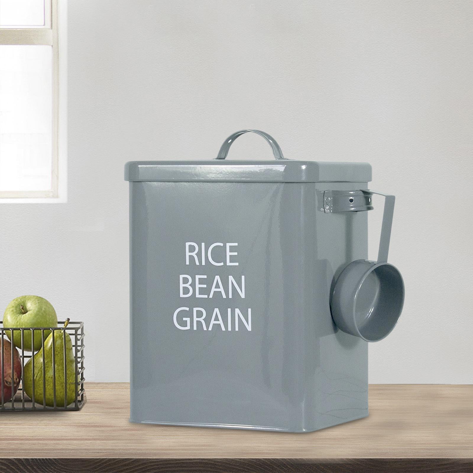 Farm House Beans Rice Pasta Cereal Canister / Cellar Ceramic Jar