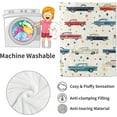 thumbnail image 4 of Retro Classic Car Blanket Vintage Automobile Throw Blankets with Colorful Classic Cars and Star,Birthday Gifts for Kids Adult,Lightweight Soft Fleece,for Sofa Couch Bed Room Decor 40x50in, 4 of 6