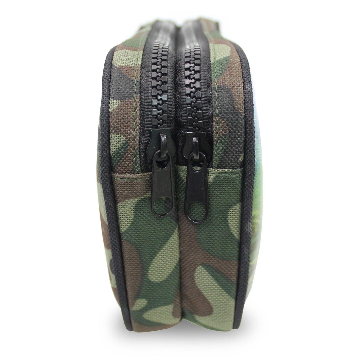 Pen+Gear Dinosaur 2 Zip Pencil Pouch with Spinosaurus and Camo Design