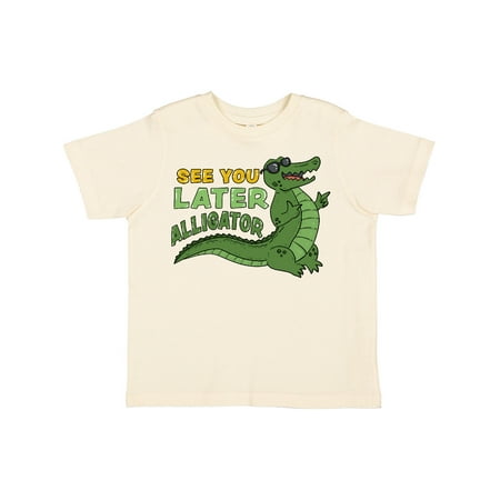 

Inktastic See You Later Alligator with Black Sunglasses Gift Toddler Boy or Toddler Girl T-Shirt