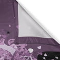 thumbnail image 3 of Ambesonne Fashion Kitchen Curtains, Woman Hearted Hairstyle, 55"x39", Eggplant Black and Lilac, 3 of 3