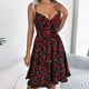 thumbnail image 5 of Vestido de Verano Floral Cuello en V Vestido de Arco de Poliéster, Vestido Casual sin Mangas para el Uso Diario Del Verano, 5 of 8