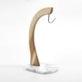 thumbnail image 3 of jalz jalz Banana Hanger Marble Base,Modern Banana Holder Tree Stand with Hook for Home or Bar(White), 3 of 7