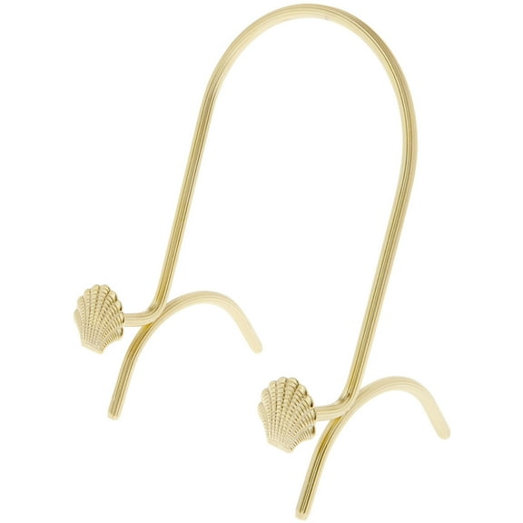 Bard's Brass Metal Easel Stand, Seashell, 5.75" H x 3.75" W x 3" D (For 6" - 9" Plates), Pack of 2