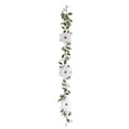 thumbnail image 2 of 1 Pc Christmas Flower Rattan Home Wall Hanging Poinsettia Christmas Leaf Rattan Decoration Fireplace Decoration 62.9 In, 2 of 7