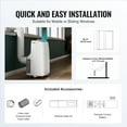 thumbnail image 5 of VEVOR 12,000 BTU Portable Air Conditioners, 3-in-1 Portable AC Unit with Remote Control, for 550-700 Sq.Ft, Cool/Dehumidifier/Fan Mode &Low Noise & Rich Accessories for Home/Office/Dorms, White, 5 of 9